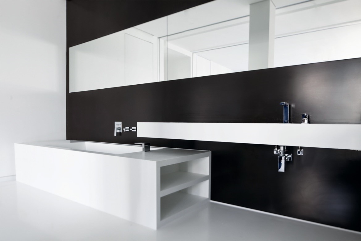 La perfetta combinazione di materiali utilizzati e abilità tecniche di HASENKOPF, laboratorio di riferimento e partner qualificato del programma Corian<sup>®</sup> Quality Network Partner - ha permesso di ottenere un'eccellente coerenza cromatica, con curve straordinarie e finiture impeccabili